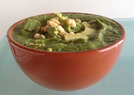 Avocado Soup with Macadamias