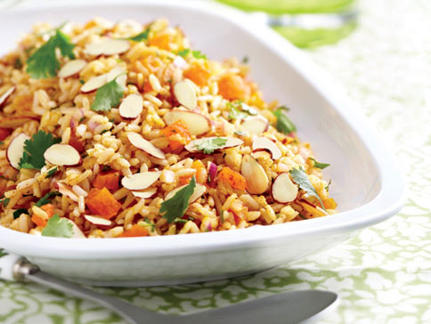 Brown Rice Salad with Fresh & Dried Apricots