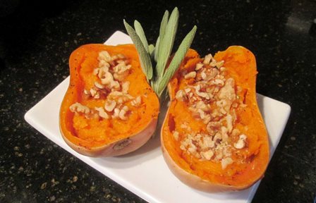 Butternut Squash With Walnuts