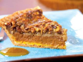 Pumpkin-Pecan Pie