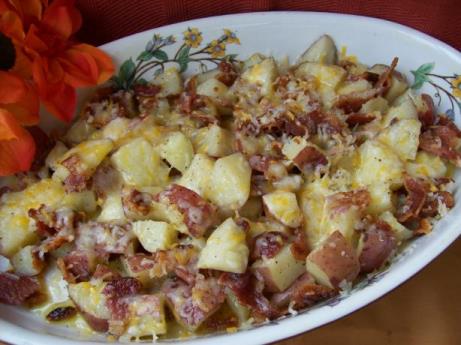 Roasted Red Potatoes With Cheese & Pecans