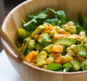 Arugula Mango Avo Mac Salad