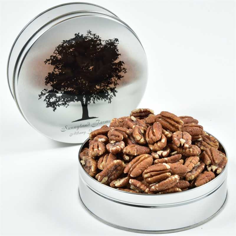 Mammoth Pecan Halves Toasted Not Salted Junior Tin