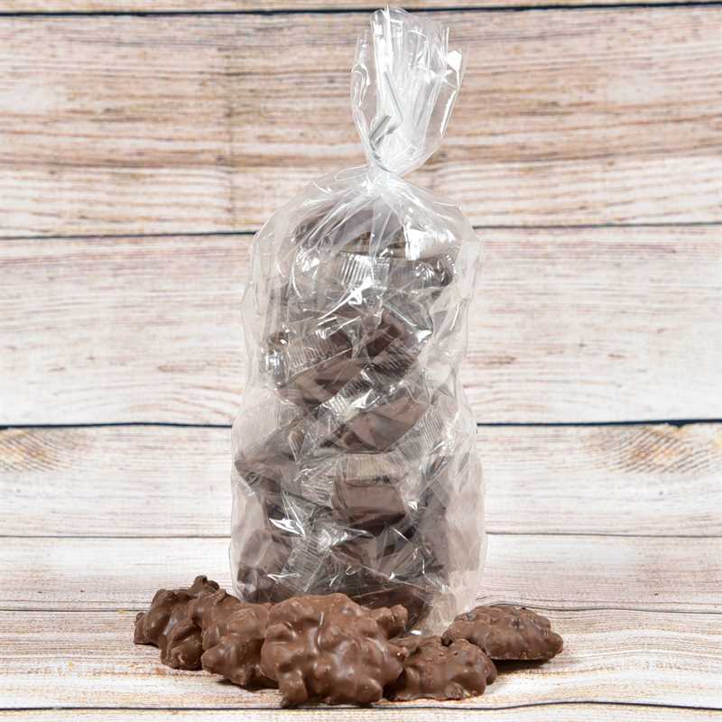 Milk Chocolate Pecan Caramel Clusters