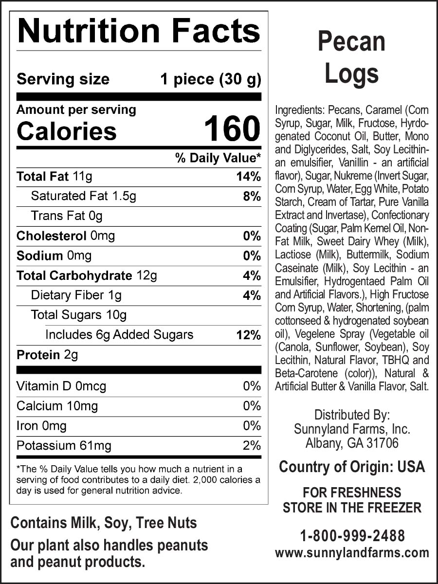 Pecan Logs