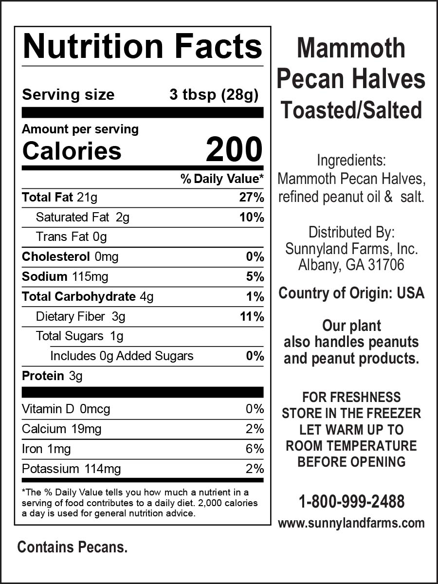 Pecan - Halves - T/S