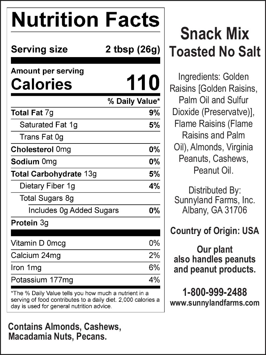 Snack Mix - No Salt