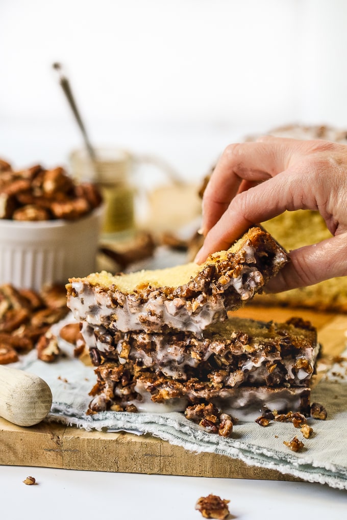 lemon pecan streusal bread