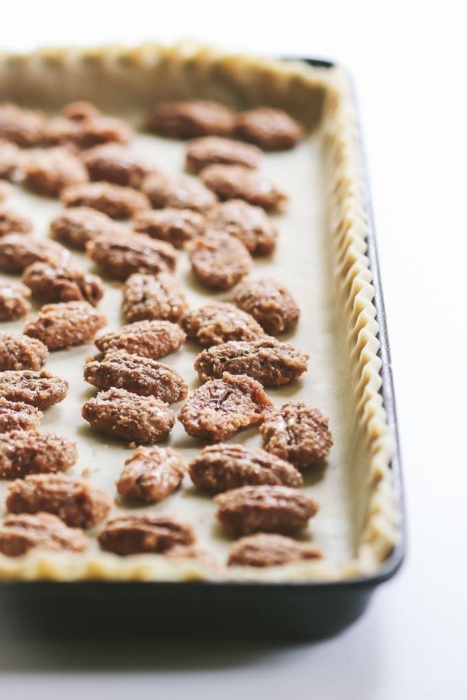 candied pecans for pumpkin pie filling