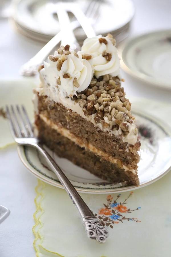 Mom's Tennessee Black Walnut Cake