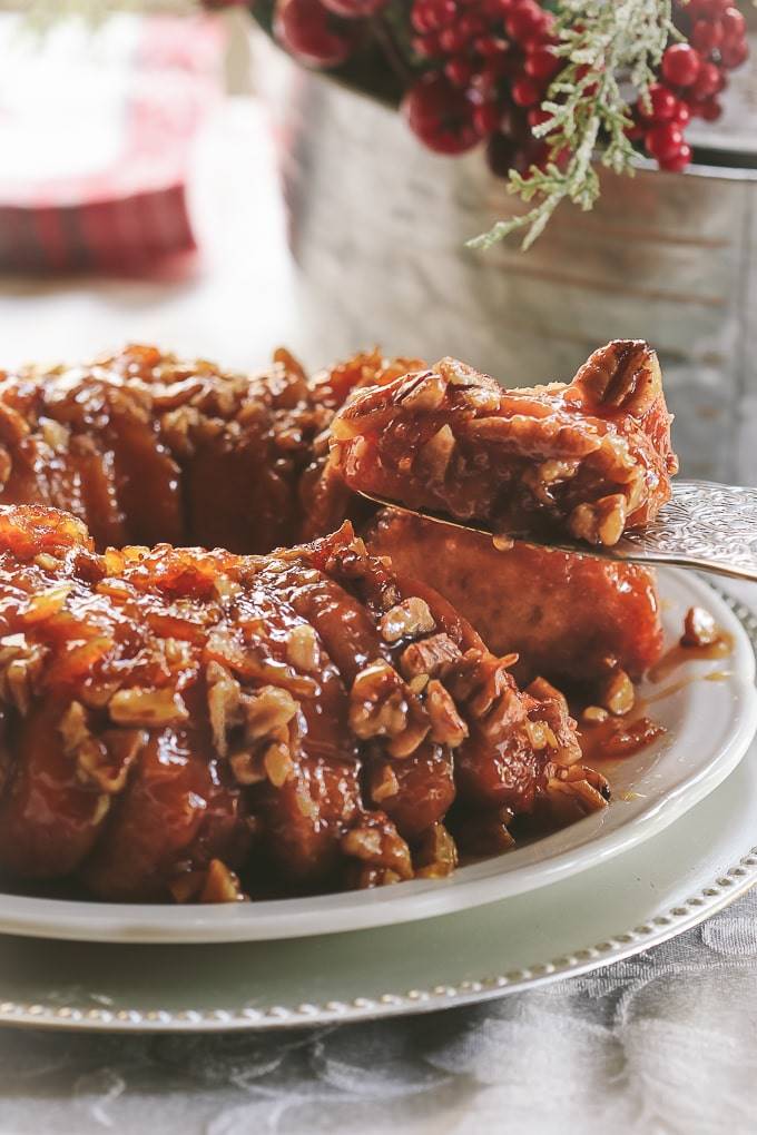 christmas morning pecan pull apart bread recipe