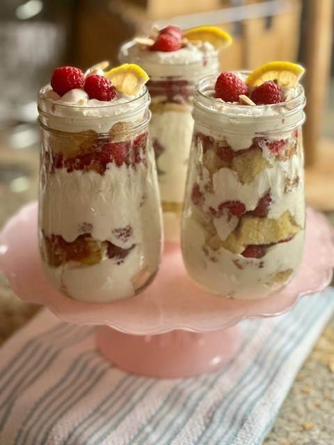 Limencello Trifle with Almond Cream