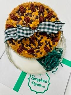 cookie cake above shot 