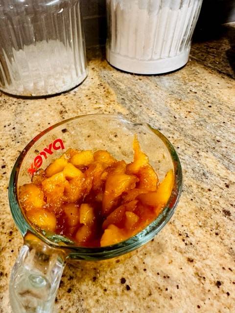 maple pecan bar with peaches recipe