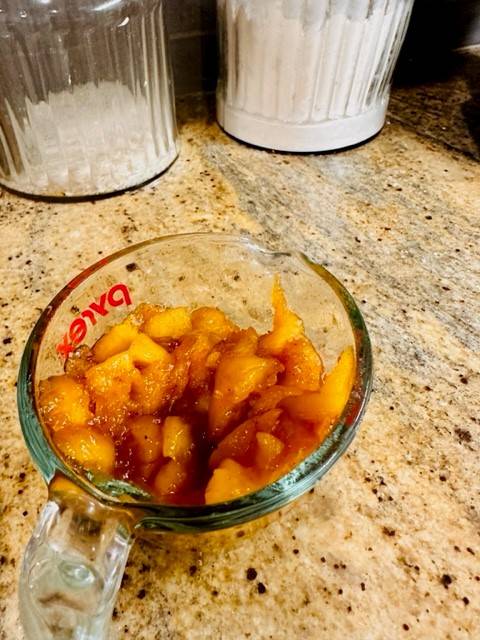 maple pecan bar with peaches recipe