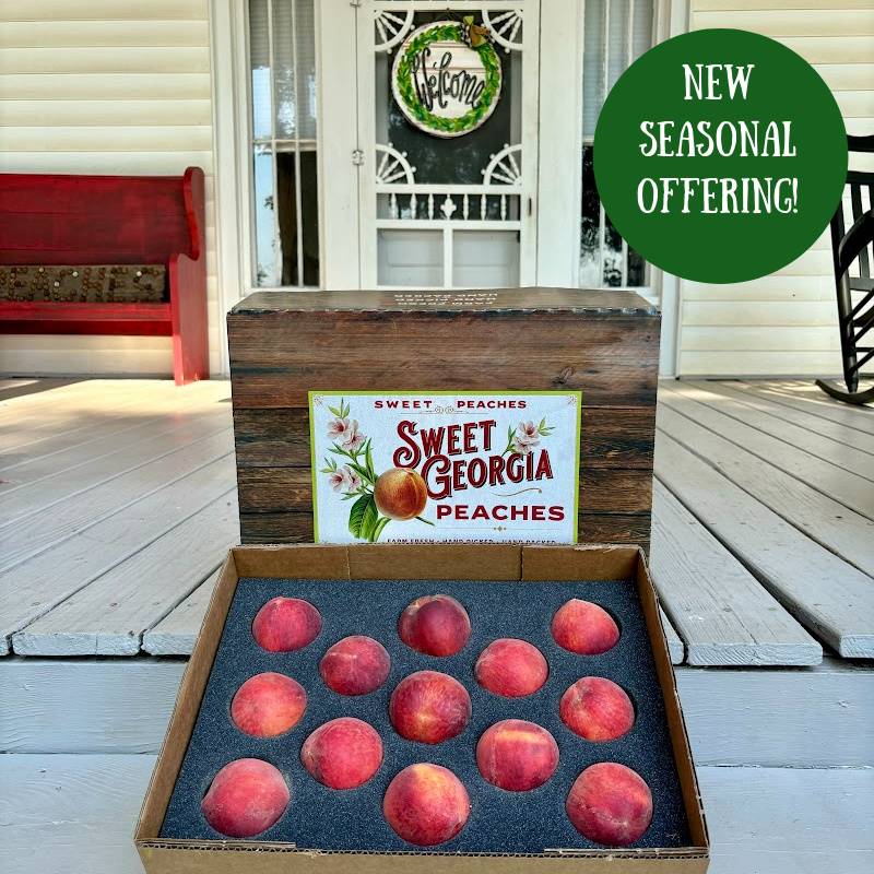 case of peaches