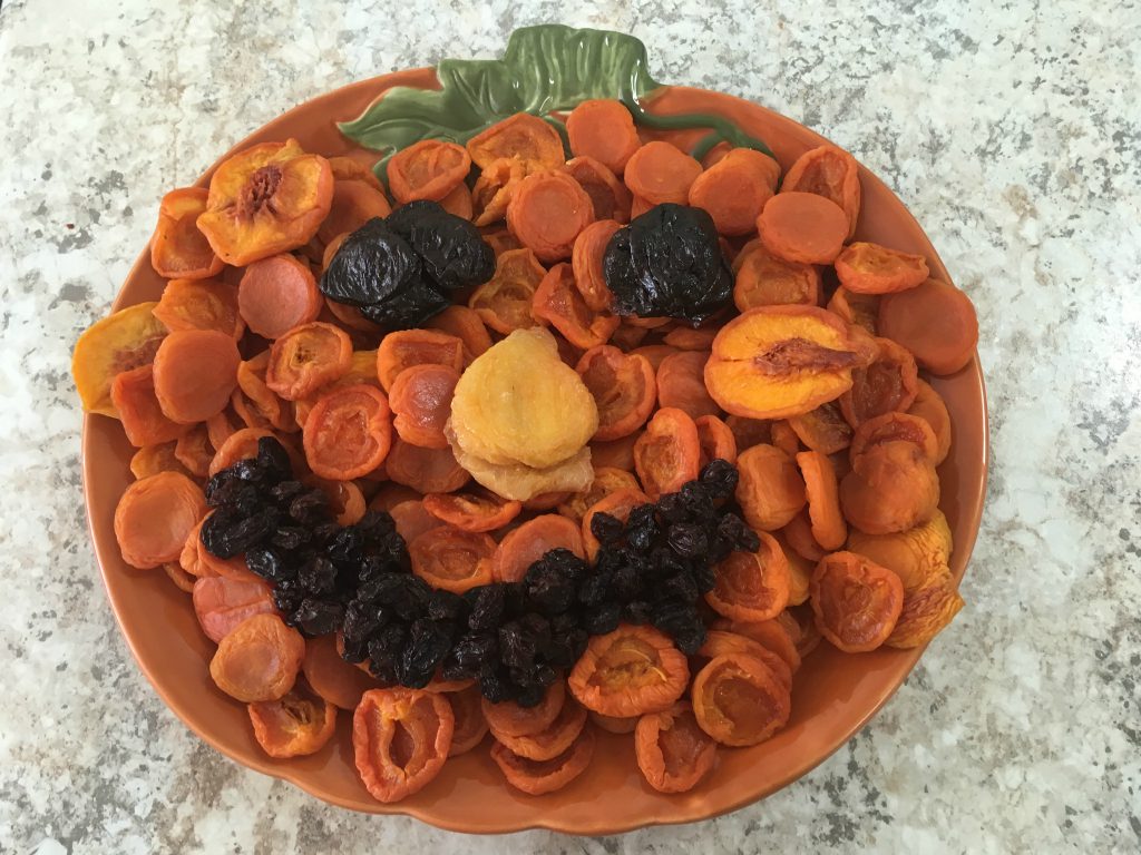 Dried Fruit Jack-O-Lantern 