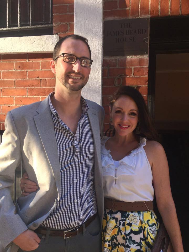 Alex and Staci Willson outside the James Beard House