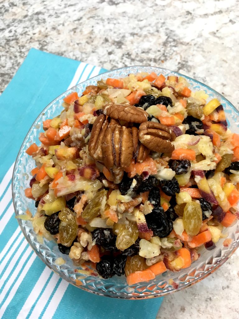 rainbow-carrot-raisin-salad